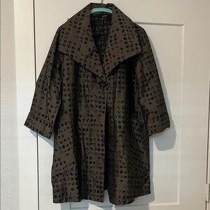 Sun Kim Brown Swing Coat